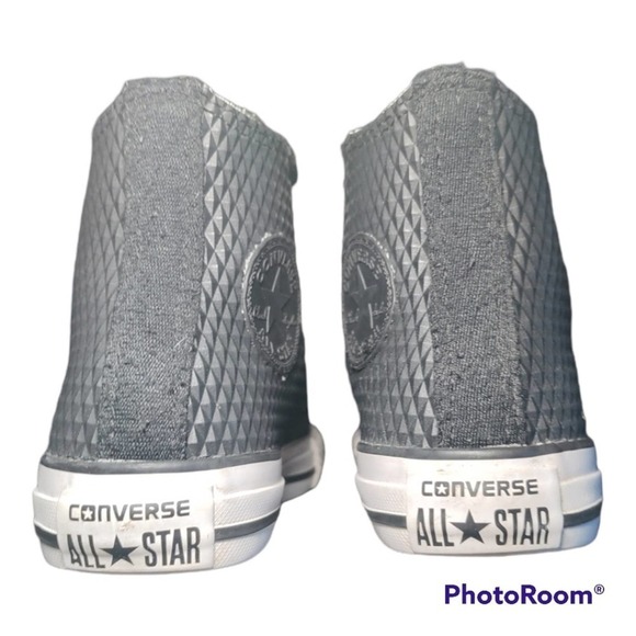 Converse All-Star Chuck Taylor black rubber sides hi-tops child size 12 - Picture 4 of 10
